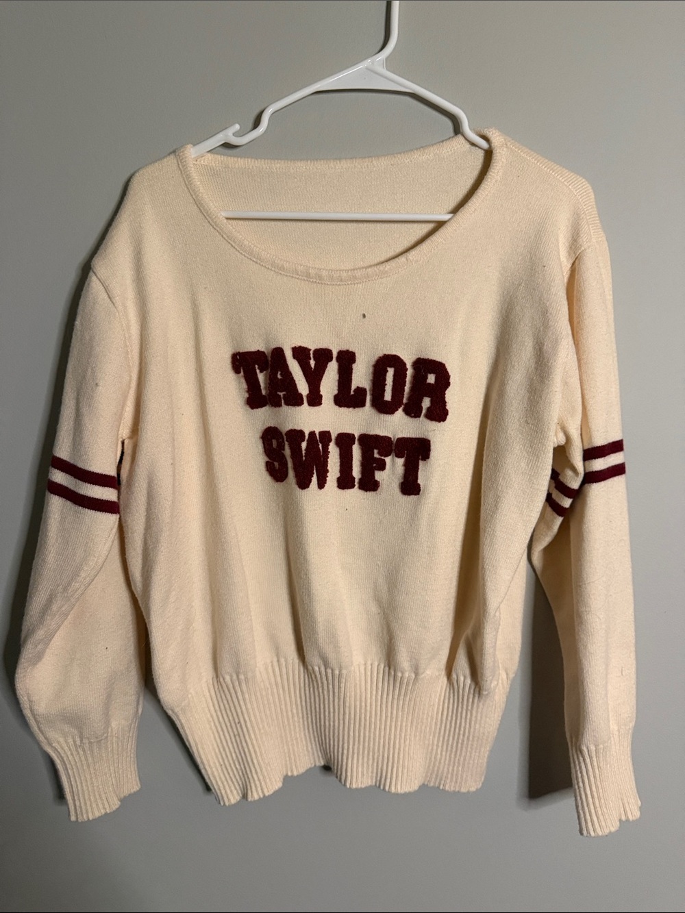 Taylor Swift Collegiate Lettermans Knit Sweater